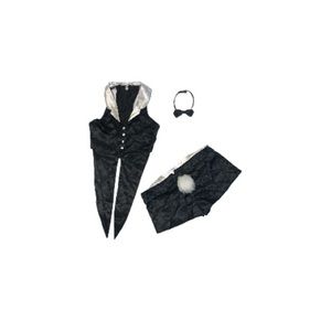 Forplay Black and White Playboy Bunny Tuxedo Costume - Women’s Size M/L